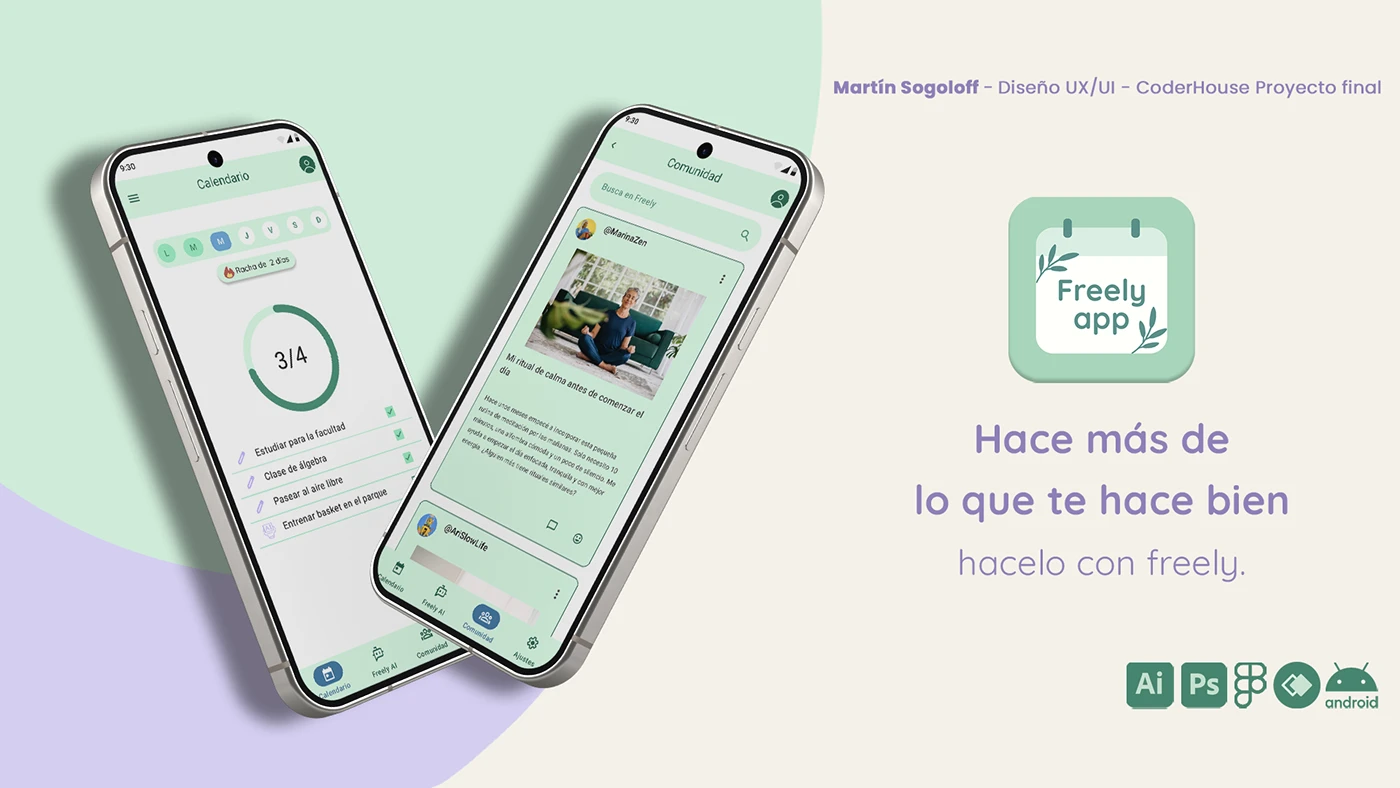 Freely App - Mockup 1